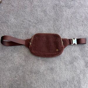 lululemon athletica Brown Fleece Belt Bag
